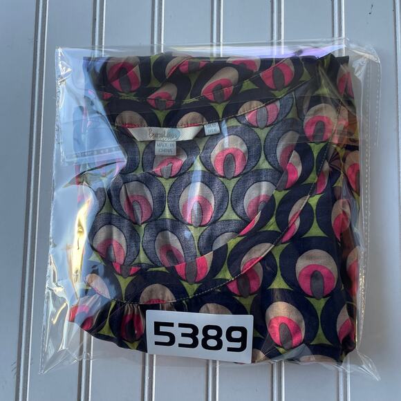 Boden Peacock Print Empire Waisr dress size 8 - Picture 9 of 9